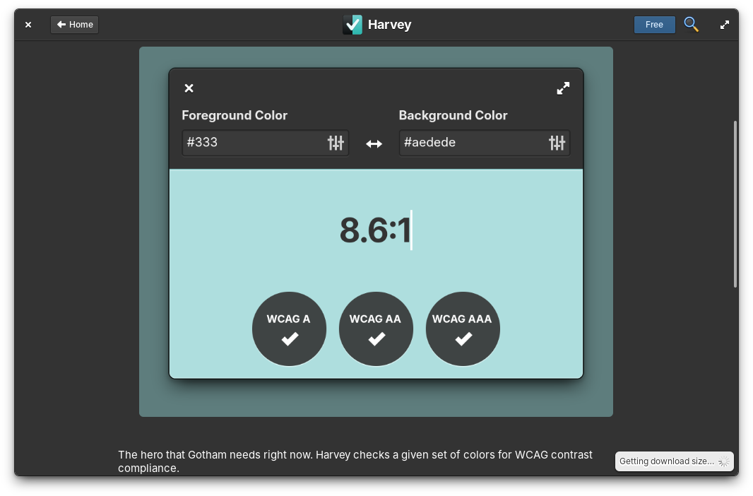 Harvey on AppCenter