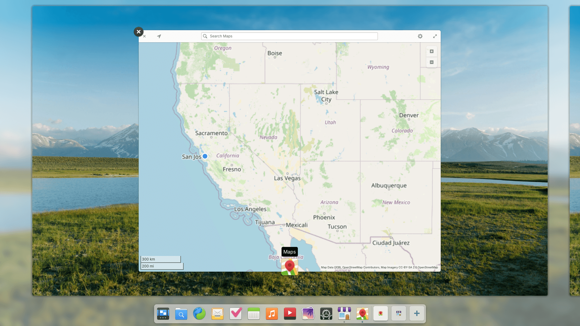 Dock in Multitasking View