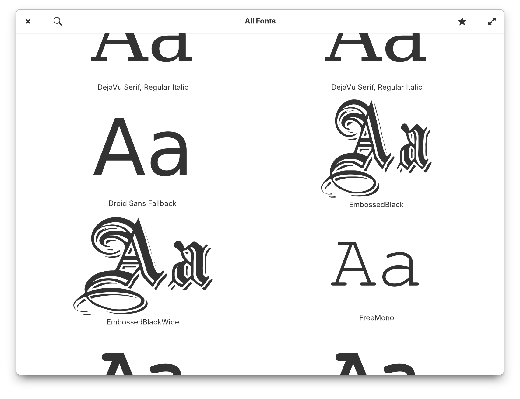 Fonts