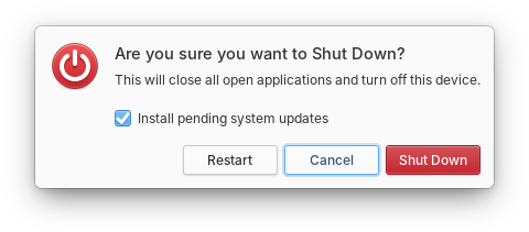 Shutdown Dialog